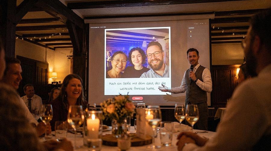 Hochzeitsspiele mit echtem Show-Moment